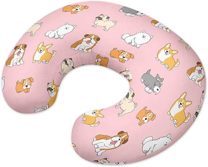 Puppy 1 Feeding Pillow Covers Washable & Breathable Nursing Pillow Slipcovers Breastfeeding Newborn Feeding Cushion Cover Practical Gift, Best Choice for Mom Cover Only