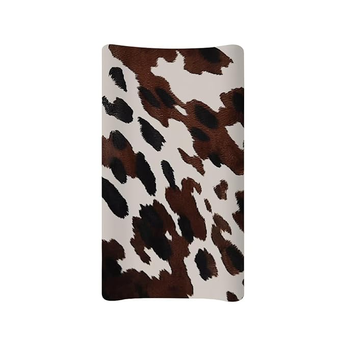 ZDCUSTOM Brown Cow Changing Pad Covers Changing Table Sheets Diaper Changing Pad Cover Stretchy Changing Table Cover Soft & Breathable for Baby Boys
