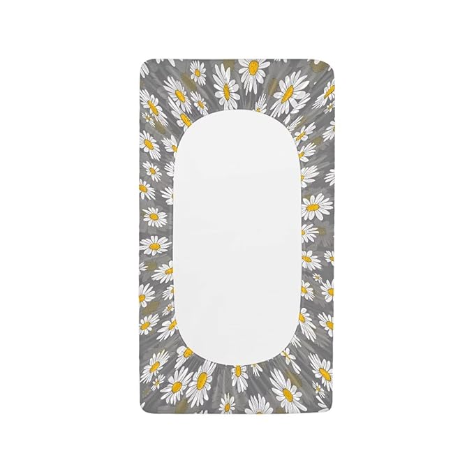 Daisy Diaper Change Table Covers Stretchy Changing Pad Cover for Baby Removable Diaper Pad Covers for Changing Table 16x32 Inch Gift for Friends