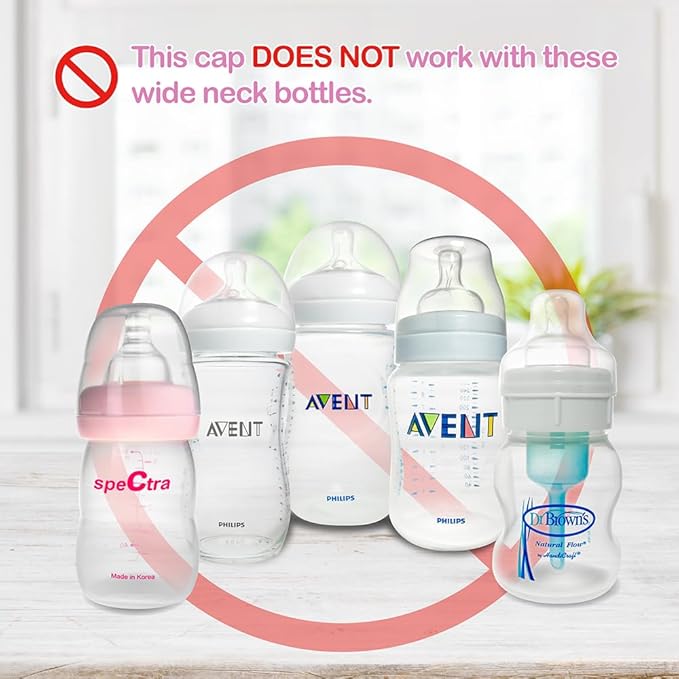 Nenesupply Travel Cap for Narrow Neck Feeding Bottle. Replace Dr Brown Travel Cap Dr Brown Cap and Medela Cap Bottle Cap for Dr Brown Bottle Dr Browns Bottle Medela Bottle Evenflow Bottle Ameda Bottle