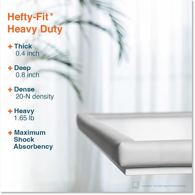 27ft Edge 8 Corners - Bundle & Save - RovingCove HeftyFit Edge Corner Guards, Oyster White