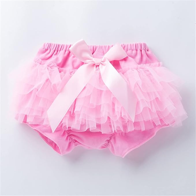 Infant Baby Girls Tutu Skirt Toddler Ruffled 𝐃iaper 𝐂overs Cute Lace Ruffled Tiered Bloomers Bubble Shorts Underwear