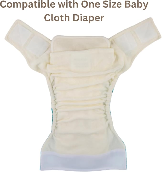 20 Pcs KaWaii Baby Premium 5-Layer Cloth Diaper Inserts Reusable Very Absorbent Booster Pad Washable Liners for One Size Baby Cloth Diaper, Newborn to Toddler,14 x 5
