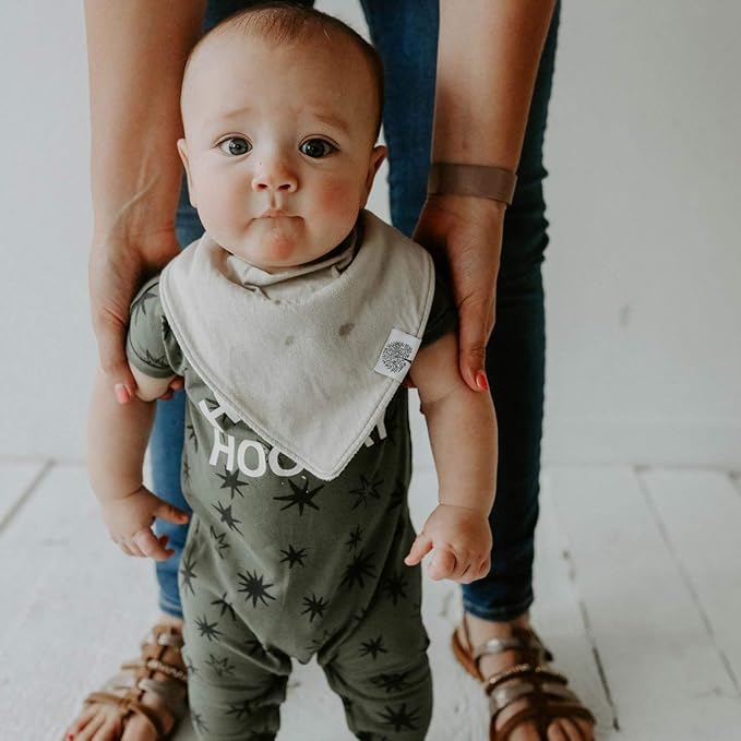 Parker Baby Bandana Drool Bibs for Boys, Girls & Unisex - Soft & Stylish Teething Bibs for Babies
