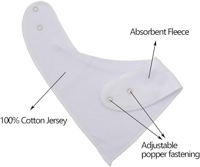 Maiwa Cotton Bandana Drool Bibs for Baby Girl Boys for Drooling and Teething for 8 Pack
