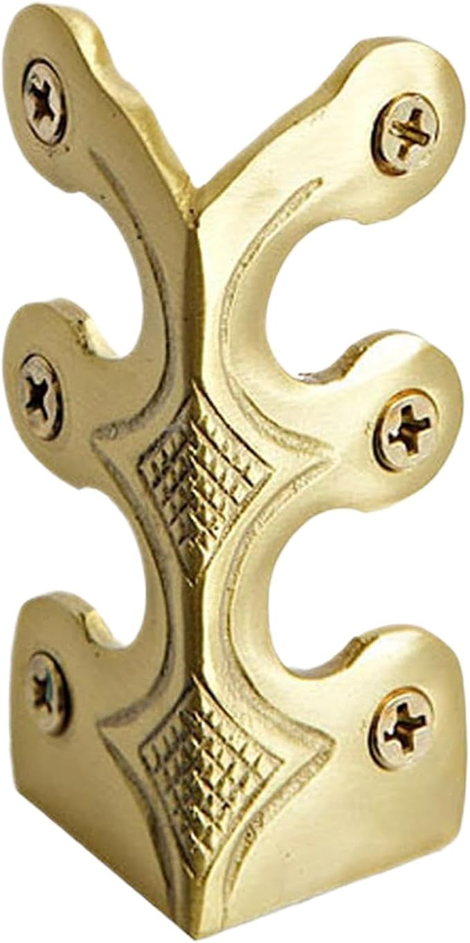 Baseboard Protector - Antique Corner Protectors, Brass Skiffers | Edge Corner Protectors Metal Skiffer, Decorative Protector Cover, Solid Brass Skirting Board Corner Protectors, Corner Guard for Home