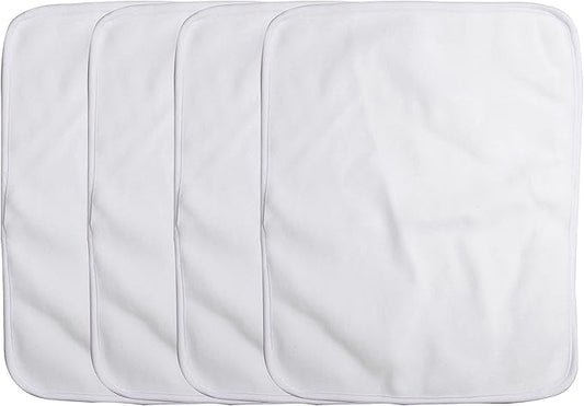 Craft Express Sublimtion Baby Burp Cloth - Machine Washable Fabric for Infants Ready to be Personalized on Flat Heat Press - 2 Pack