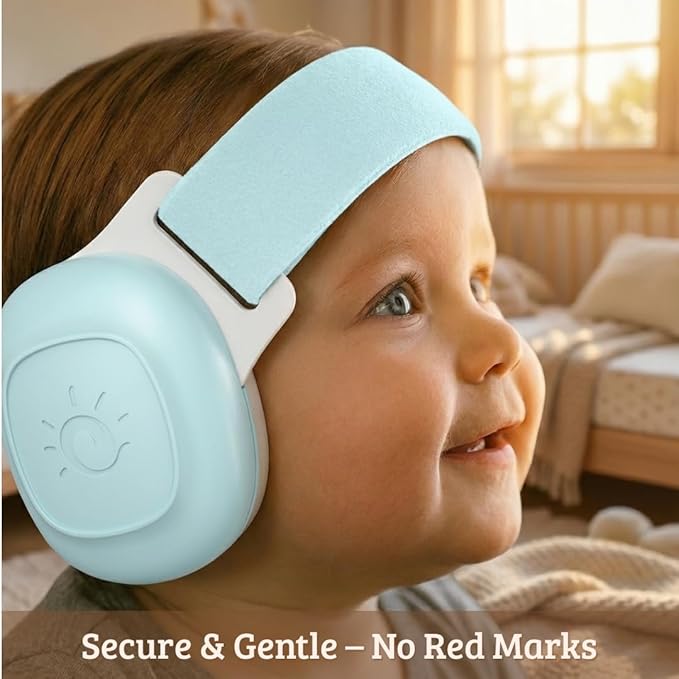 Baby Noise Cancelling Headphones – Infant & Toddler Ear Muffs 24 dB – Hearing Protection – Adjustable Newborn Ear Defenders.