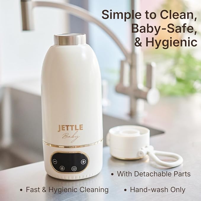 Portable Baby Milk Warmer - Cordless, Rechargeable Bottle Warmer for Breast Milk, Formula & Water, Baby-Safe Temperature Control, Travel-Ready, 500ml