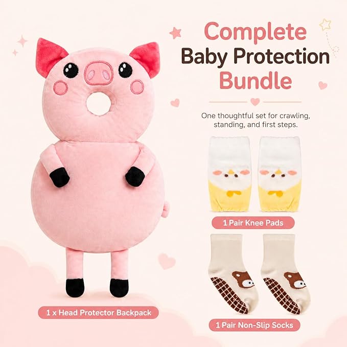 Baby Walker Head Protector BackpackToddler Adjustable Baby Head Protection Backpack (Style OO)
