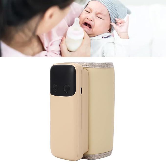 Multi Functional Bottle Warmer Fast Heating 2-5min 48H Keep Warm,Portable Battery Powered 6000mAh Built-in,Accurate Temp Control Safe Materials Nightlight