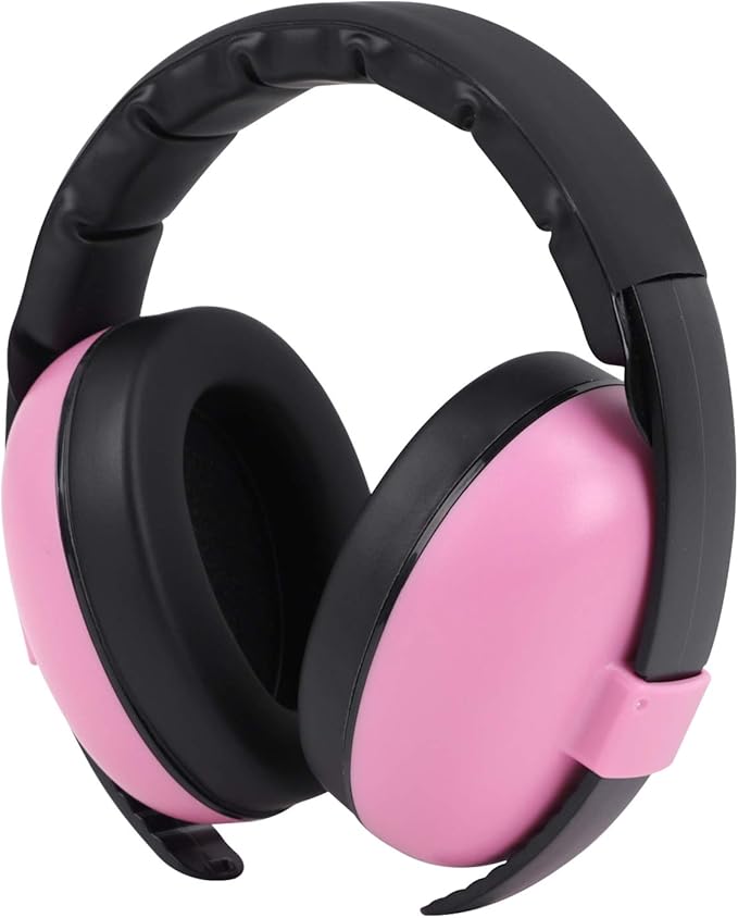 GREUS Baby Hearing Protection Safety Earmuffs Noise Reduction Adjustable 0-36Months