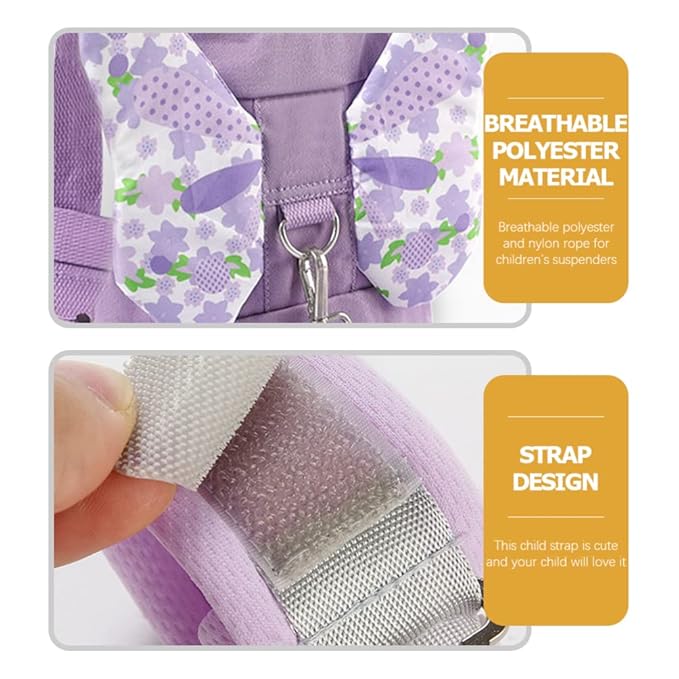 1 Set Toddler Leash Lost Wrist Link Butterfly Safety Kids Lost Wristband Child Walking Toddler Wrist Leash Outdoor Travel Shopping