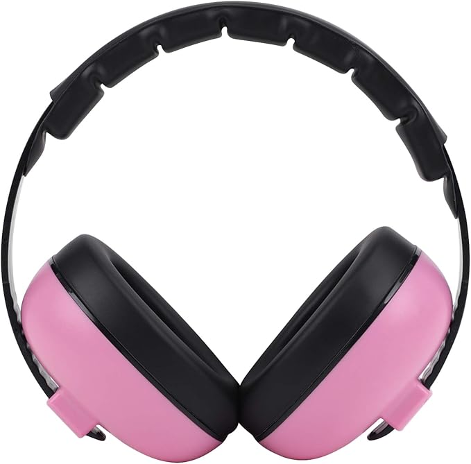 GREUS Baby Hearing Protection Safety Earmuffs Noise Reduction Adjustable 0-36Months