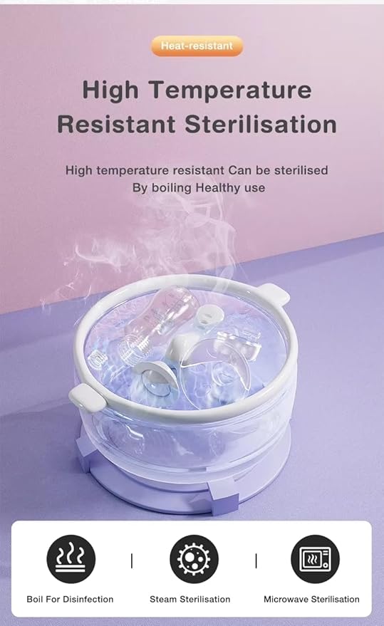 Manual Breast Pump Portable Breast Pump for Travel, Extractor de Leche Manual, Milk Catcher, Breastfeeding Essentials, Handheld Breast Shield & Accessories 5 Fl Oz/150ml+Lid+35mm Flange