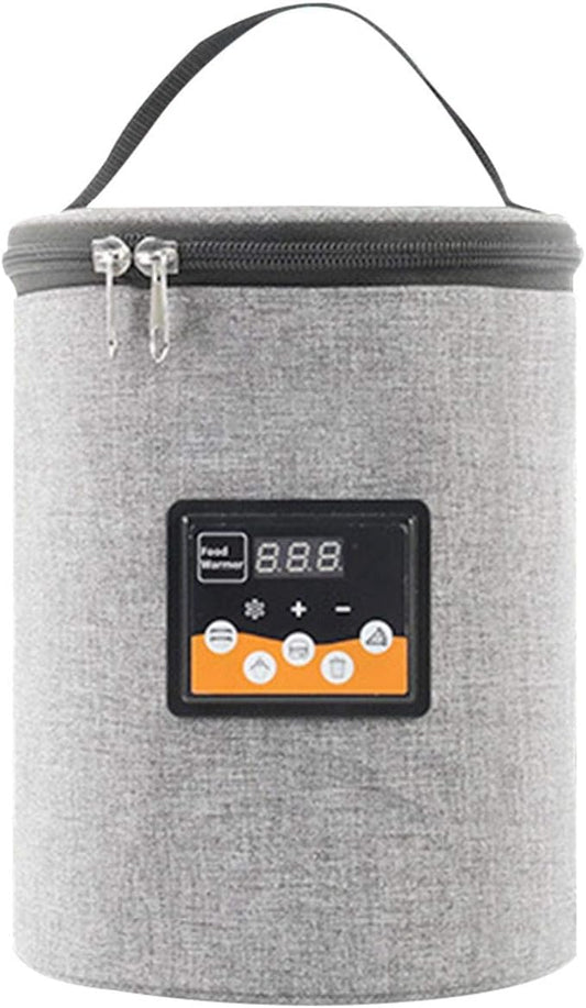 Car Bottle Warmer for Baby Milk, Fast Heating Breastmilk Cooler Bag with Temperature Display, Car Charger Portable Bottle Warm Milk Heater for Travel