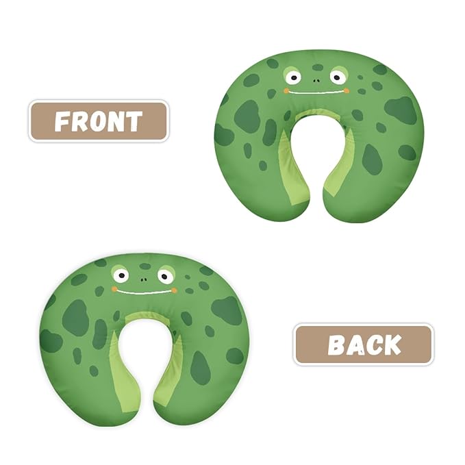 Forchrinse Cartoon Frog Nursing Pillow Cover for Baby Boys Girls,Soft Stretch Nursing Pillows Slipcover Soft Breastfeeding Nursing Pillow Slipcovers for Breastfeeding Moms