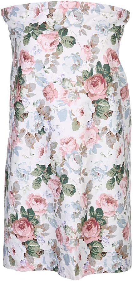 VGEBY Nursing Cover, Soft Breathable Cotton Breastfeeding Cover Baby Infant Breastfeeding Blanket Shawl (Big Flower) Babyponcho