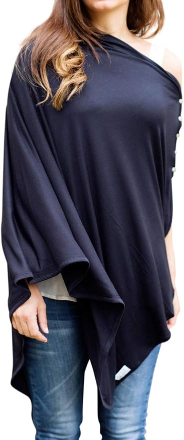 Byrd & Blume Maternity Nursing Cover Breathable Lightweight Breastfeeding Cover Wrap Shawl Scarf Poncho Full 360