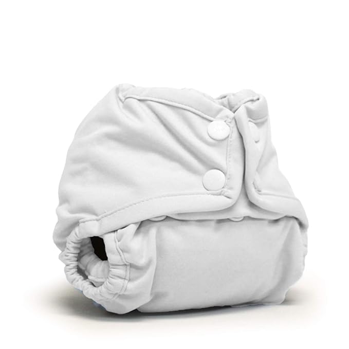Kanga Care Rumparooz Double Leg Gusset Reusable Cloth Diaper Cover Newborn Snap | Fluff 4-15 lbs