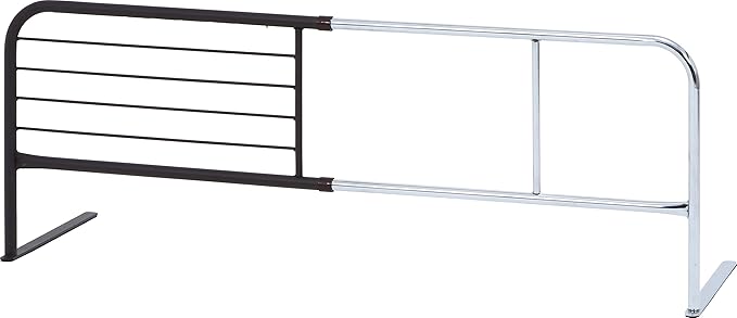 Fuji Boeki 15565 Bed Guard, Fall Prevention, Futon Slips Prevention, Width 37.4 - 47.2 x Depth 15.7 x Height 17.7 inches (95 - 120 x 40 x 45 cm), Brown, High Type, Adjustable Width, Extendable, Adult