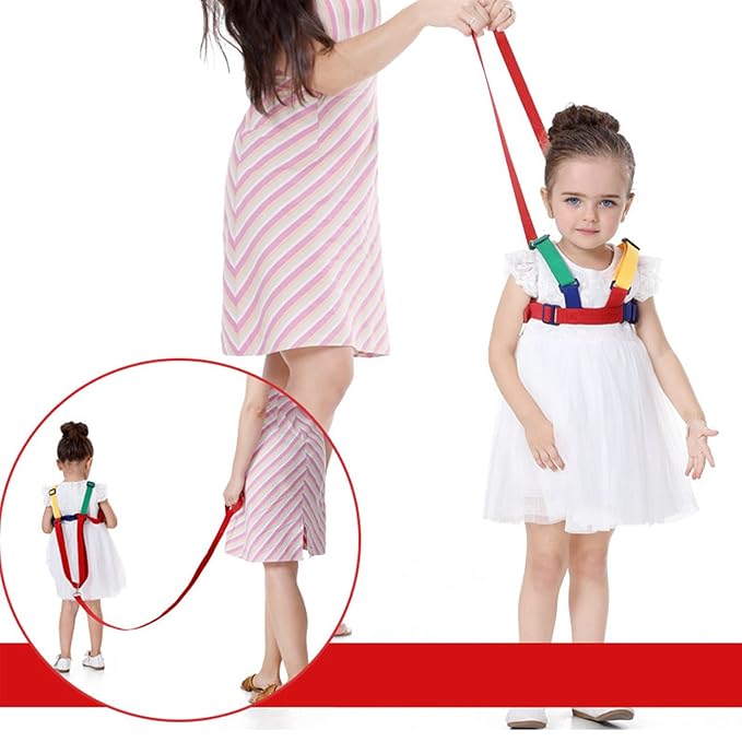 Children Safety Walking Rope, Kids Safety Walking Rope Anti Fall Anti Lost Walk Learning Belt Breathable Toddler Strap