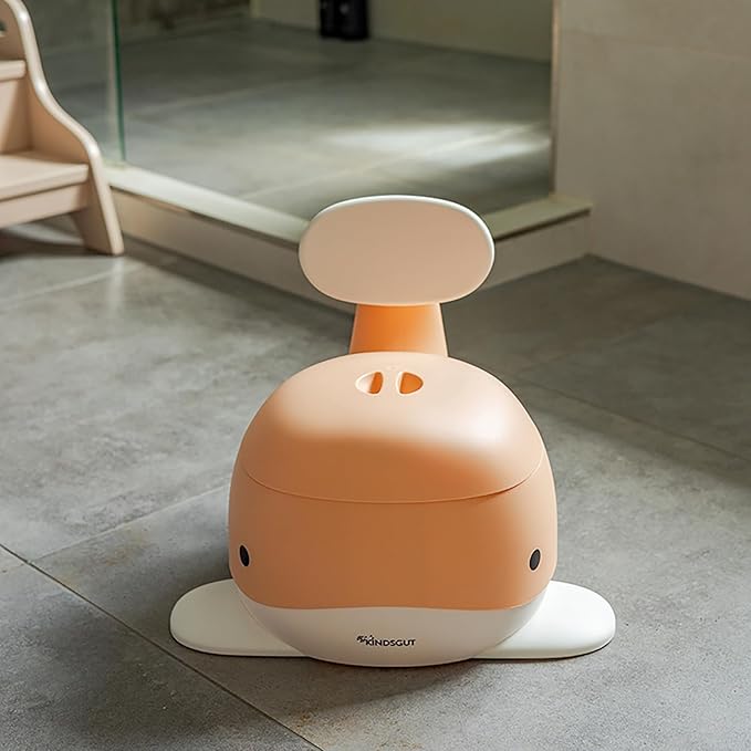 Kindsgut Whale Potty Training Toilet – Ergonomic Toddler Potty for Boys & Girls, Designed in Germany, Non-Slip & Easy Clean, Peach
