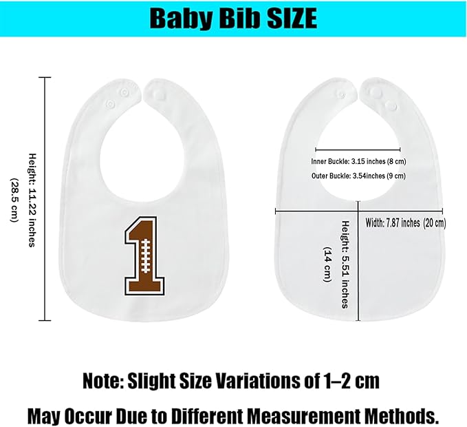 Cute Unisex-Baby Bib, Cotton Adjustable Waterproof Drooler, Birthday Gifts for Girls Boys 0-24 Months