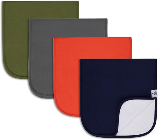 Toppy Organic Cotton Burp Cloths | Soft and Absorbent | Baby Infant Boys and Girls | Large - 21" x 10"