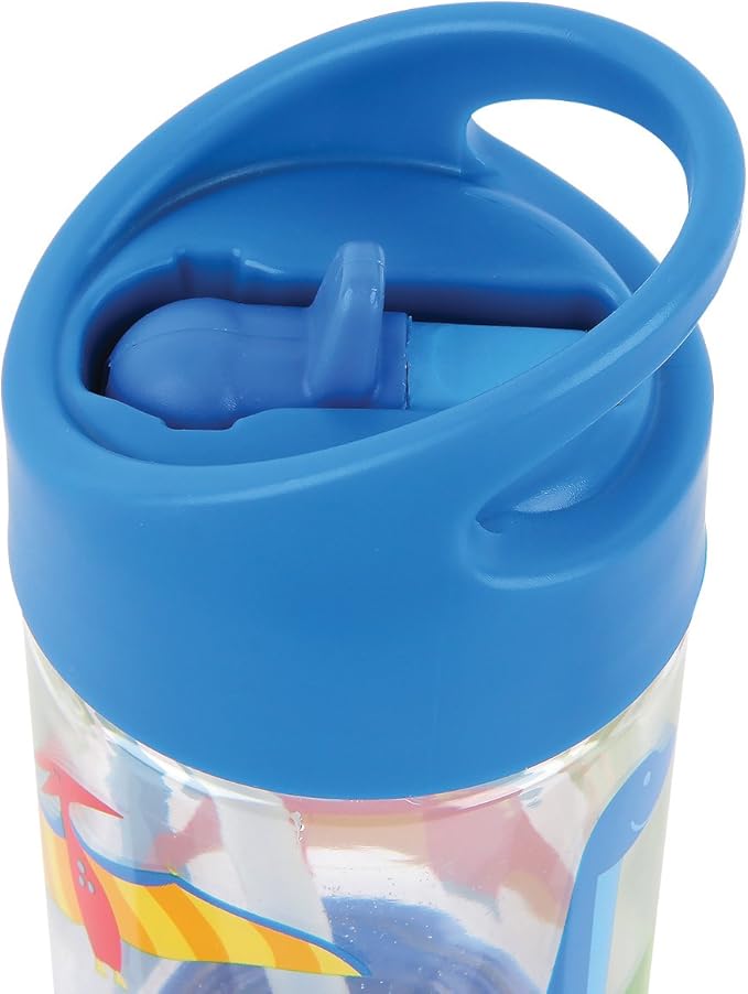 Stephen Joseph, Kids Flip Top Water Bottle, 10 oz Tritan BPA Free, Water Bottle for Girls & Boys, Back to School Flip Top Bottle, DINO