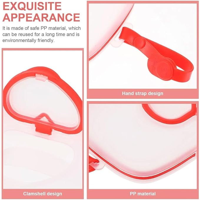 Baby Wipes Dispenser,Tissue Storage Box Case,Portable Wipe Cases Wipe Holder for Baby Adult,Travel Wet Wipe Pouch with Sealing Design Lids,Wipe Container Box for Bathroom Travel (Red)