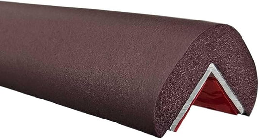 Fireplace Bumpers with 4 Corner Protectors, Heat Resistant Alloy Insulation Backs, Baby Proofing Stove Hearth Pad Kit, Edge Cushion Foam Soft Guard, Total 14.5ft. Brown