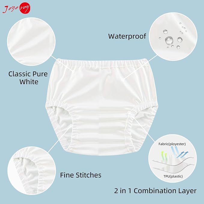 Joyo roy Plastic Underwear For Toddlers Diaper Covers For Girls Rubber Pants For Toddlers Cloth Diaper Cover Plastic Training Pants Baby Waterproof Diapers Rubber Underpants for Potty Training 4T