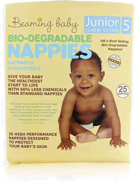 1 Pack of Beaming Baby Bio-Degradable Nappies Size Junior