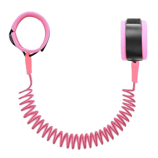 Anti Lost Wrist Link for Toddlers, Safety Toddler Leash, Child Leash, Wrist Leash for Babies and Kids, Children's Safety Wristband for Outdoor, Family Travel(8.2ft/2.5m, Pink)