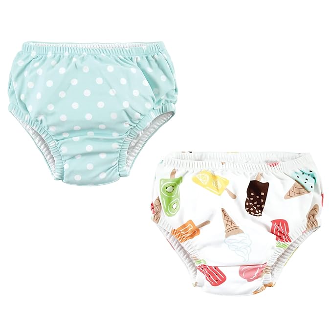 Hudson Baby Unisex Baby Swim Diapers, Ice Cream, 12-18 Months