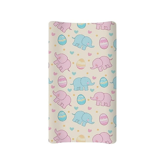 Easter Egg Elephant Changing Pad Cover for Baby Comfortable Diaper Change Table Pad Covers for Baby Boys Girls Soft Breathable Changing Pad Sheets Cover