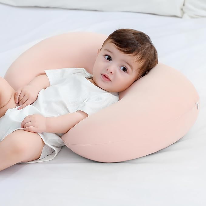 Susurration 2 Pack Nursing Pillow Cover,Ultra Soft and Stretchy Compatible with Boppy Breastfeeding Pillow,Comfortable and Skin-Friendly Slipcovers for Newborn Boys & Girls(Orange Flowers)