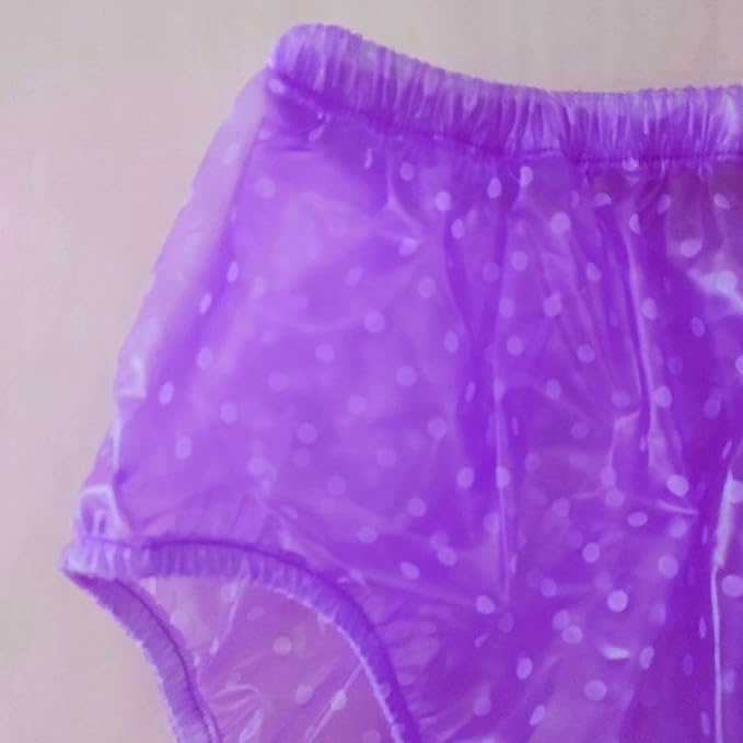 PVC Dot Surface Adult Incontinence Pants,Plastic Diapers,Adult Cloth Diapers Covers, Waterproof and Reusable Elderly Diapers, Soft Surface, Suitable for Adult Men and Women