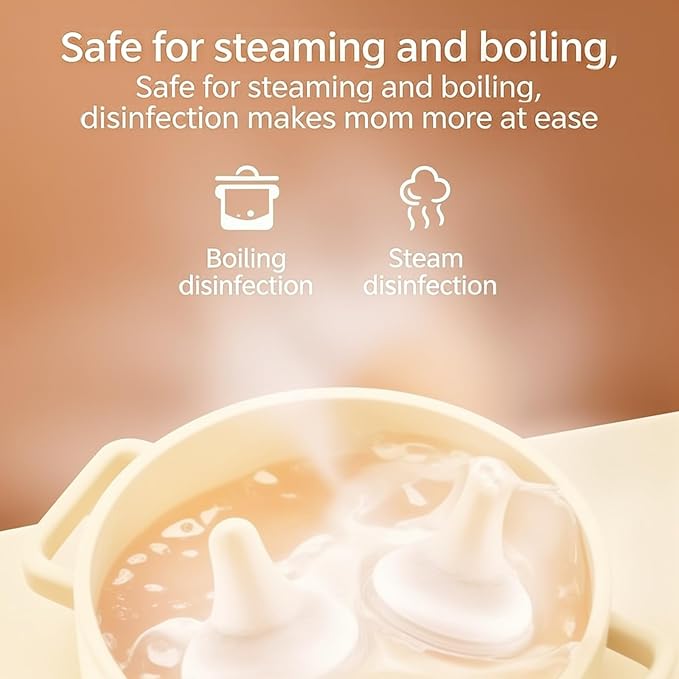 Compatible with Pigeon Nipple,4Pcs Compatible with Pigeon Bottle Nipple,Fast Flow,Fit for PigeonLL Nipple9+ Months with Latch-On Line & Natural Feel