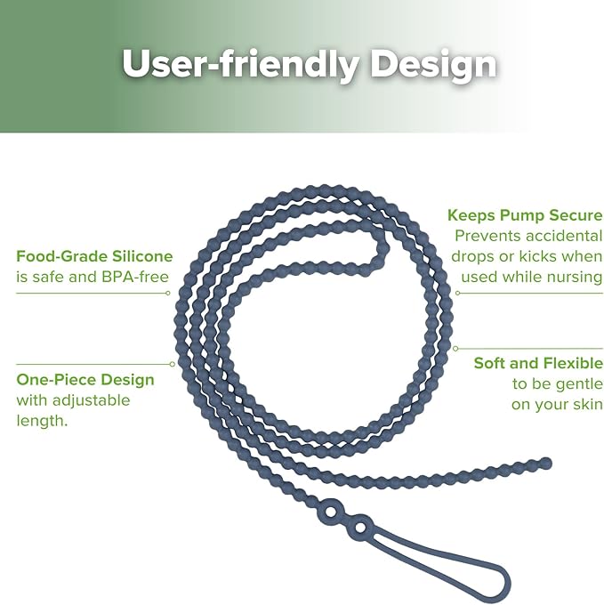 haakaa Breast Pump Strap for haakaa Gen.1/2/3 Breast Pump Manual Breast Pump Strap | Color: Bluestone