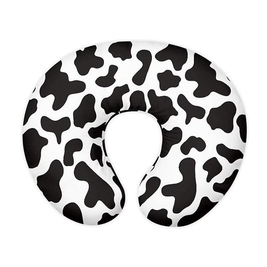 Cow Print Baby Nursing Pillow Cover Breathable Durable Neutral Breastfeeding Pillow Cover Soft Nursing Pillow Case for Toddler Infant