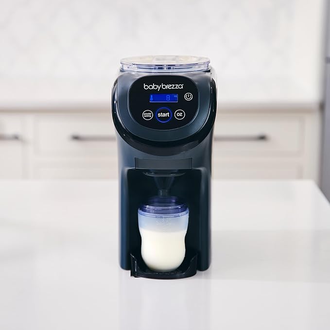 Baby Brezza Formula Pro Mini Baby Formula Mixer Machine Fits Small Spaces and is Portable for Travel– Bottle Makers Makes The Perfect Bottle for Your Infant On The Go, Charcoal