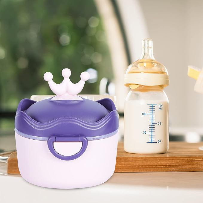 Portable Milk Powder Dispenser 1Pc Baby Formula Storage Box 11Oz Leak-Proof Food Container for Travel Outdoor Feeding