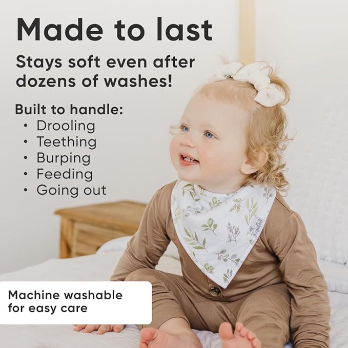 Copper Pearl Baby Bandana Bibs, 4 Pack