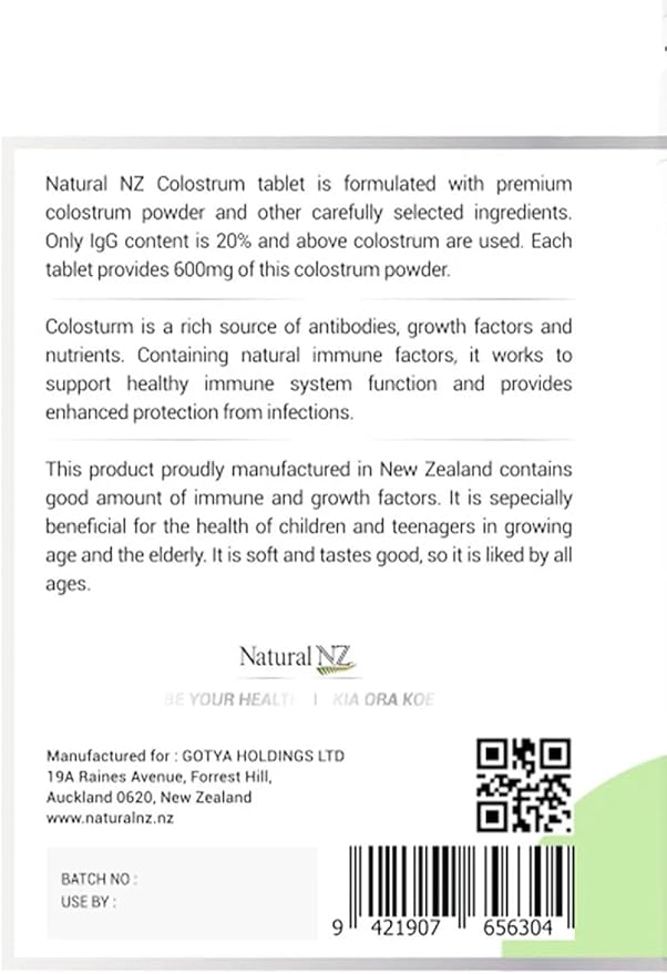 Premium Booster Colostrum 1800 200 Tablets (3)