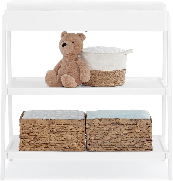 Delta Children Scout Changing Table - Greenguard Gold Certified, Bianca White