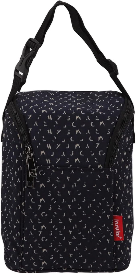 Marhynchus Nylon Baby Bottle Thermal Bag Portable Storage Tote Pouch for Outdoor Baby Food Pouch Holder (Dark Blue)
