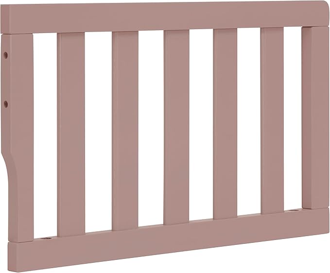 Dream On Me Toddler Guard Rail for Convertible Crib, Solid Wood Bed Rail for Toddler Bed Conversion, Brown Sugar