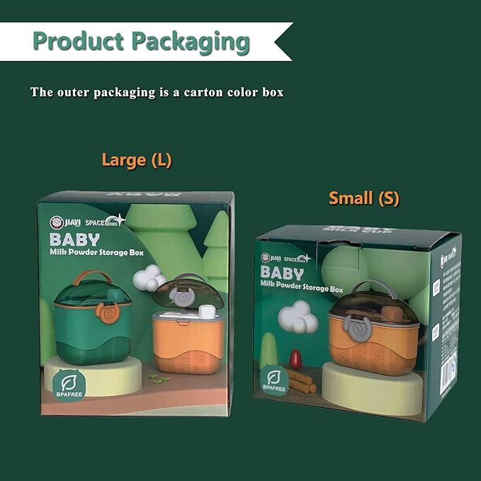 WAN-WAN baby formula dispenser on the go, milk powder formula container for travel